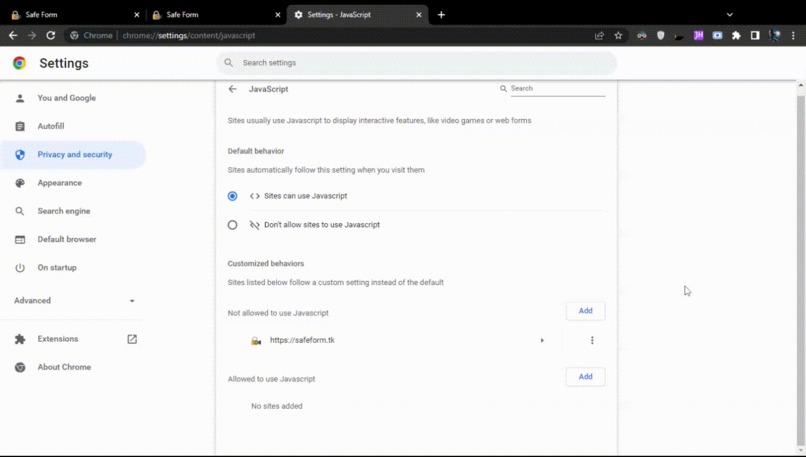 Safe Form – screenshot 7