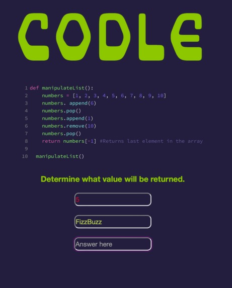 Codle – screenshot 3