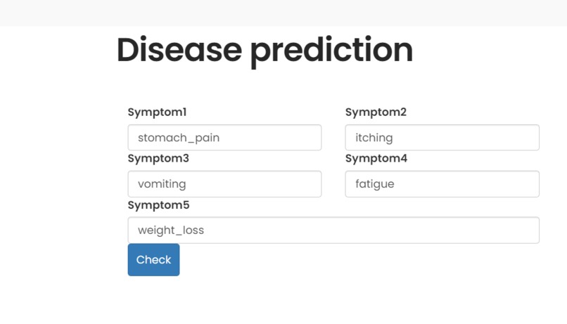 Disease Prediction Healthcare Site – screenshot 3