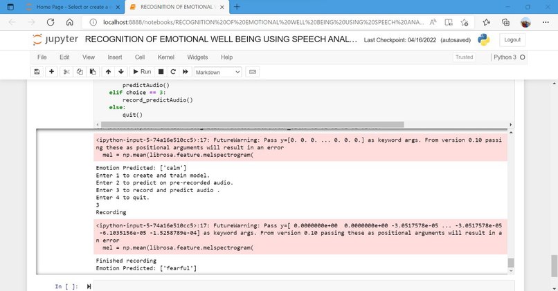 Speech emotion Recogntion – screenshot 1