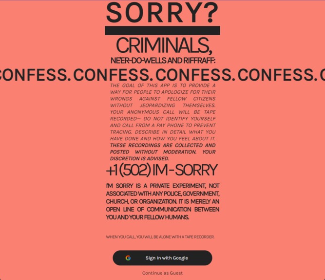 Sorry – screenshot 1