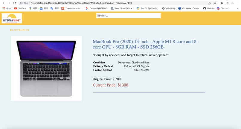 ZotMarket – screenshot 2