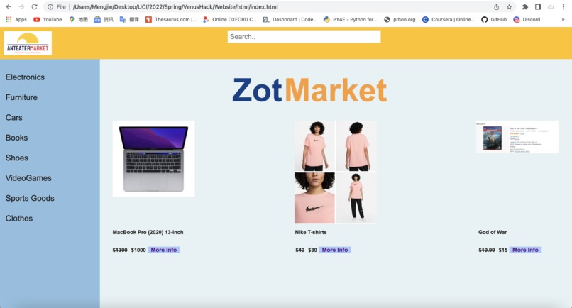 ZotMarket – screenshot 1