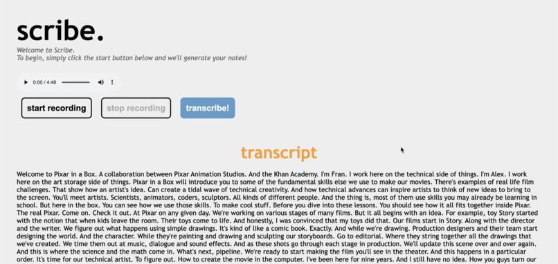 scribe. – screenshot 1