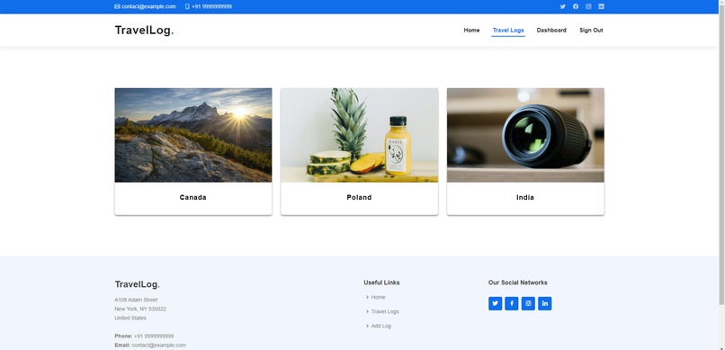 Travel Log – screenshot 1
