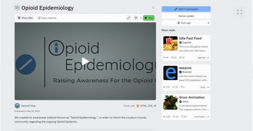 Opioid Epidemiology  – screenshot 2