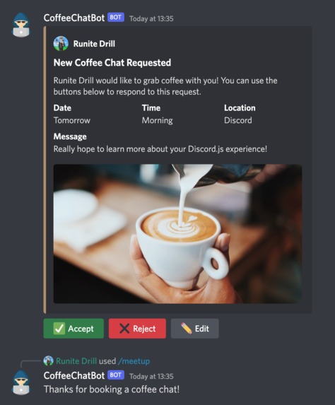 CoffeeBot – screenshot 1