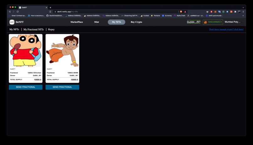 DeNFT Network – screenshot 3