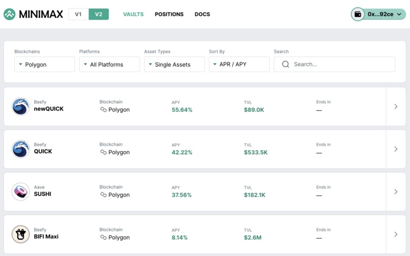 Minimax Finance – screenshot 2