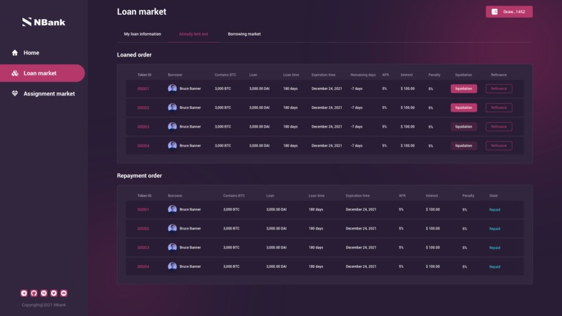 NBank platform – screenshot 12