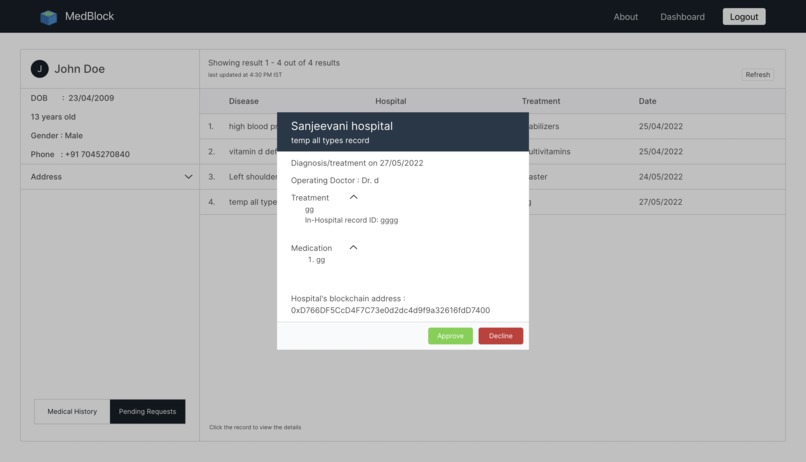 Medblock IPFS – screenshot 6