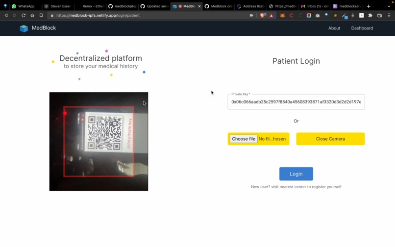 Medblock IPFS – screenshot 2