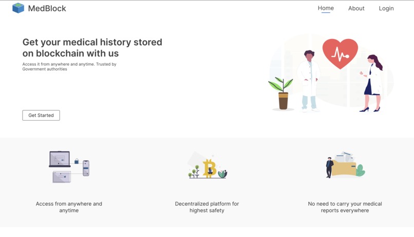 Medblock IPFS – screenshot 1
