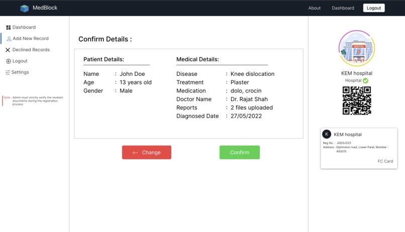Medblock IPFS – screenshot 7