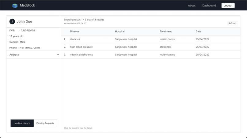 Medblock IPFS – screenshot 3