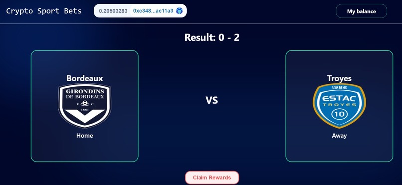 CRYPTO SPORT BETS – screenshot 1