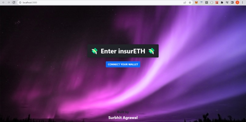 insurETH – screenshot 1
