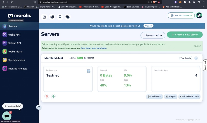 IntoTheVerse Metaverse Land Sale Chainlink-Moralis – screenshot 4