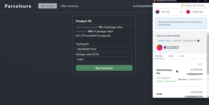 Parcelsure – screenshot 2