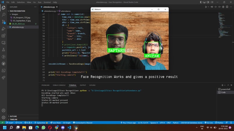 Hands-free Attendance System – screenshot 2