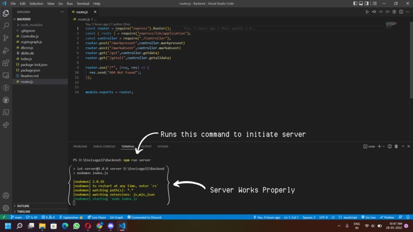 Hands-free Attendance System – screenshot 1