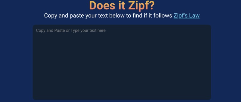 DoesItZipf – screenshot 2