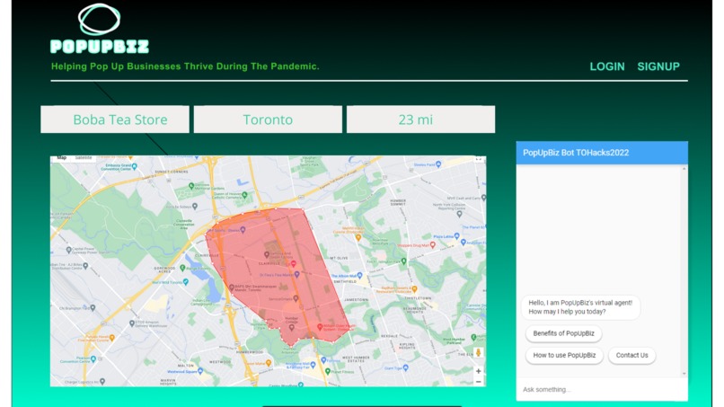 PopUpBiz – screenshot 1