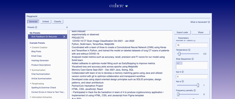 Resumate – screenshot 2