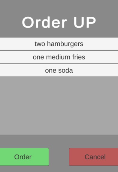 OrderUP – screenshot 2