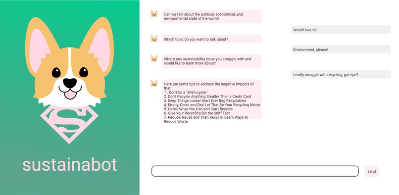 sustainabot – screenshot 1