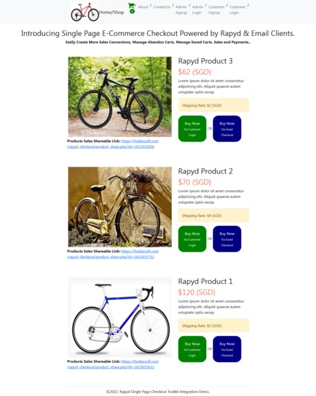 Single Page Checkout – screenshot 1