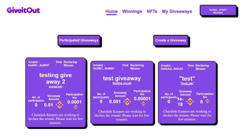 GiveItOut – screenshot 2