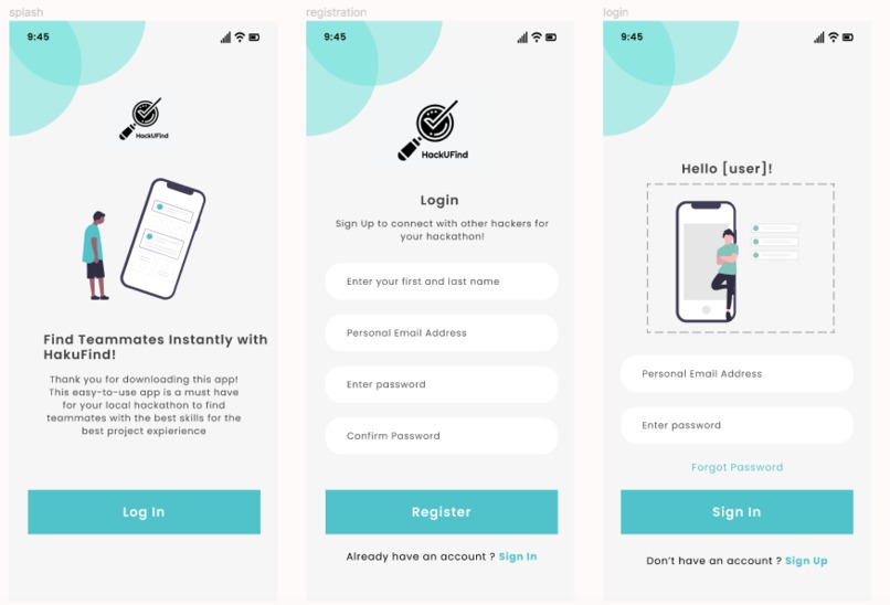 HackUFind – screenshot 2