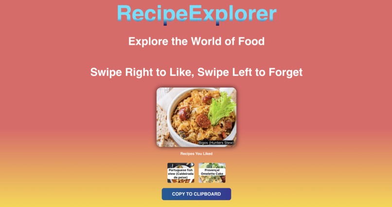 RecipeExplorer – screenshot 1