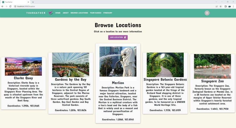 TourGather – screenshot 2