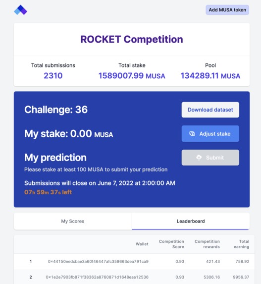 Rocket DAO – screenshot 2