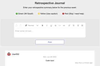 Retrospective Journal