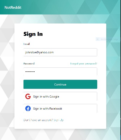 NotReddit – screenshot 1