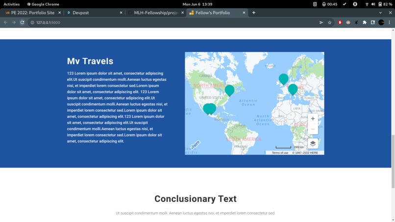 Portfolio Page – screenshot 2