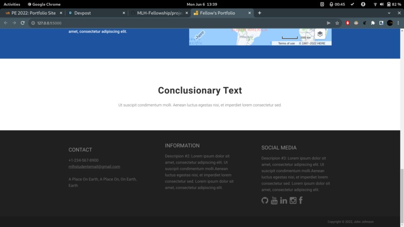 Portfolio Page – screenshot 3