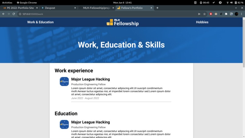Portfolio Page – screenshot 5