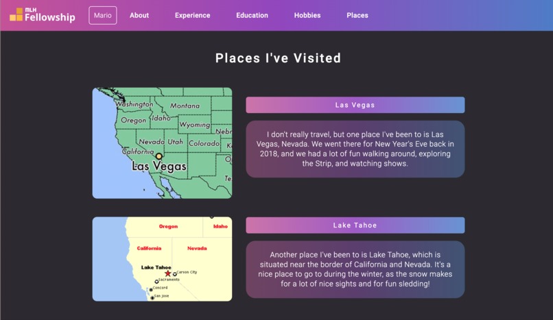 Portfolio Website - Mario Zuniga and Kayla Fang – screenshot 4