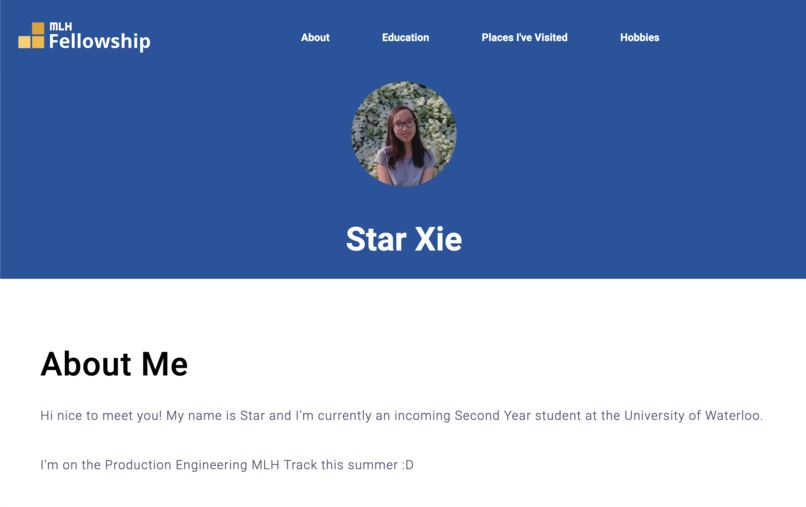 Personal Portfolio – screenshot 2