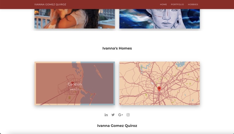 Ivanna's Portfolio – screenshot 5