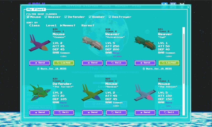PolyWars | Cross-Parachain P2E Game on Polkadot – screenshot 3