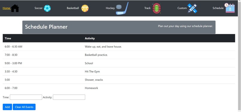 Sports Tracker: Track Your Extracurricular Activities – screenshot 1