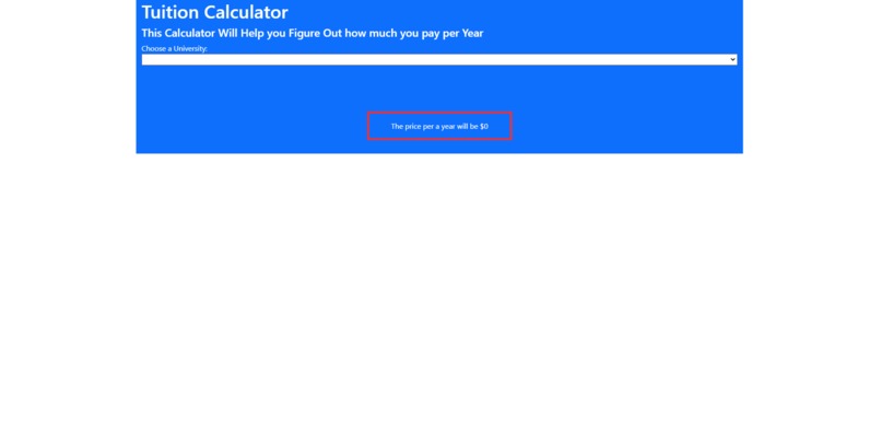 Tuition Calculator. – screenshot 1
