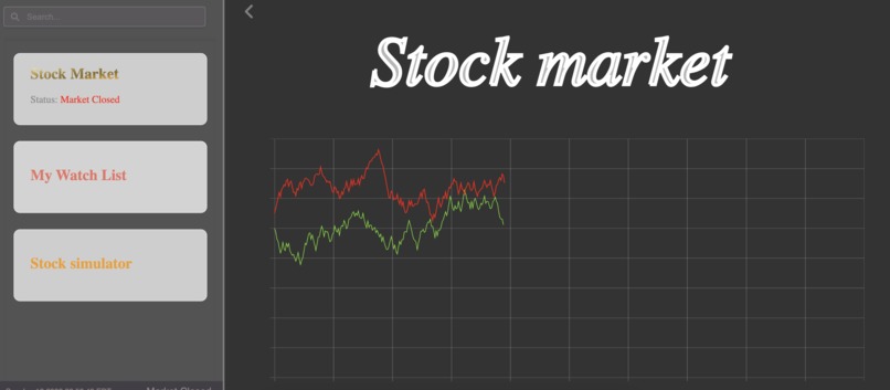 Stock market application  – screenshot 5
