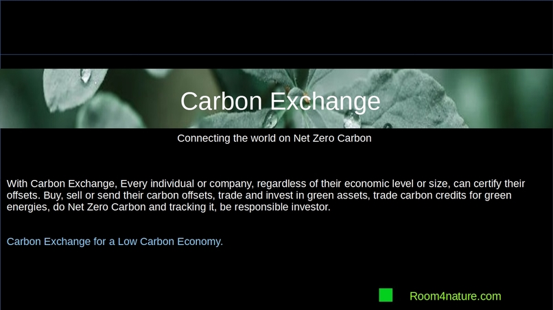 Do carbon Neutral in your products & service.Carbon Exchange – screenshot 13
