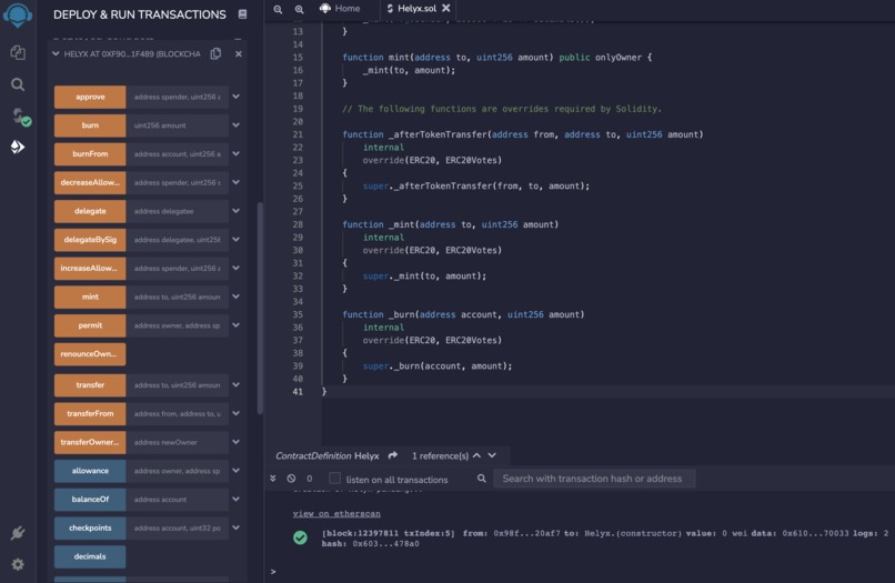 Helyx Token (HLX) – screenshot 1